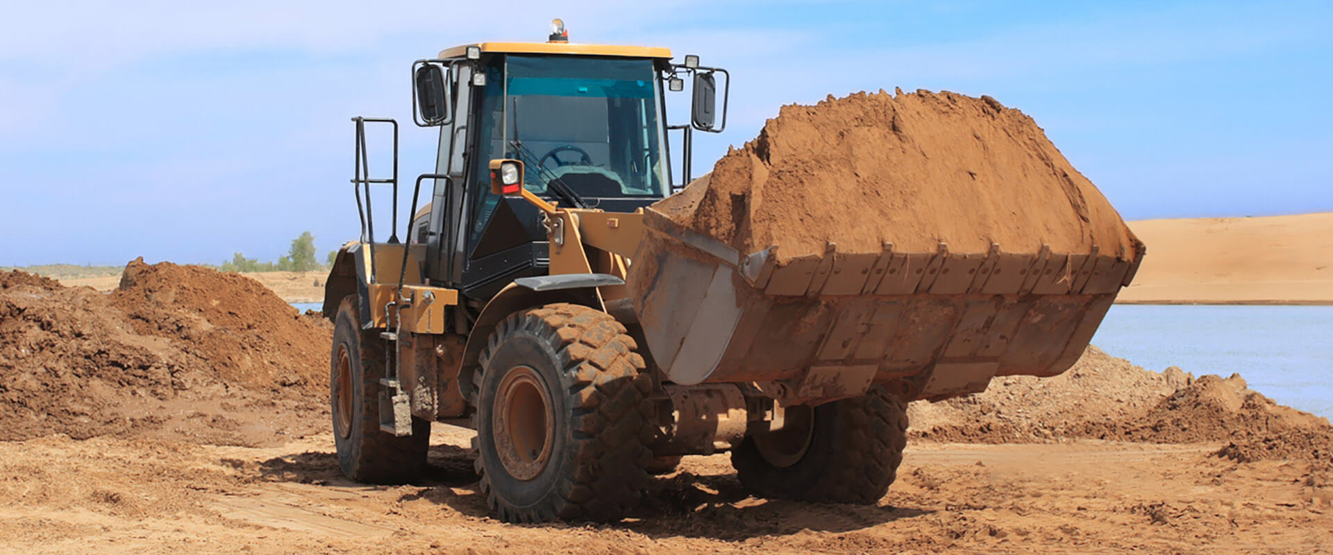 front end loader banner